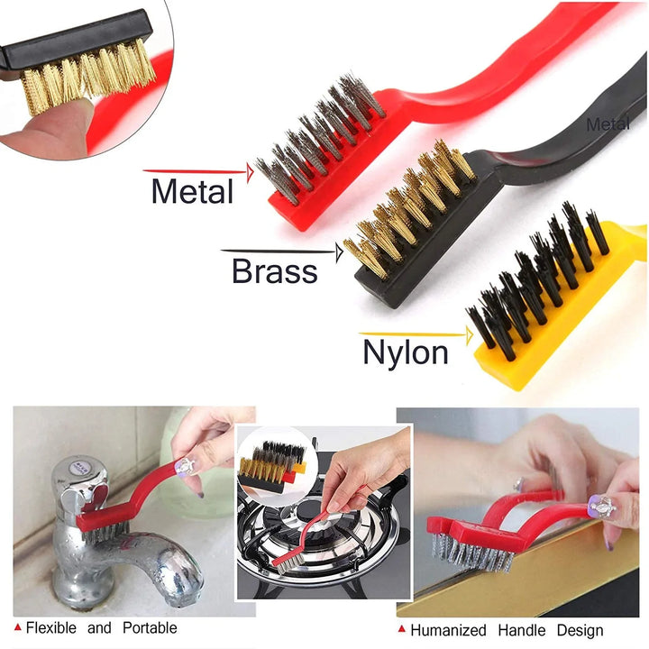 Wire Brush Kjøkkenverktøy Sett Av 3 Luvikno