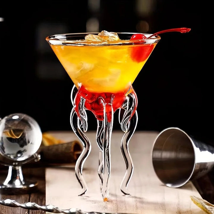 Unik, blekksprut-inspirert cocktailglass Luvikno
