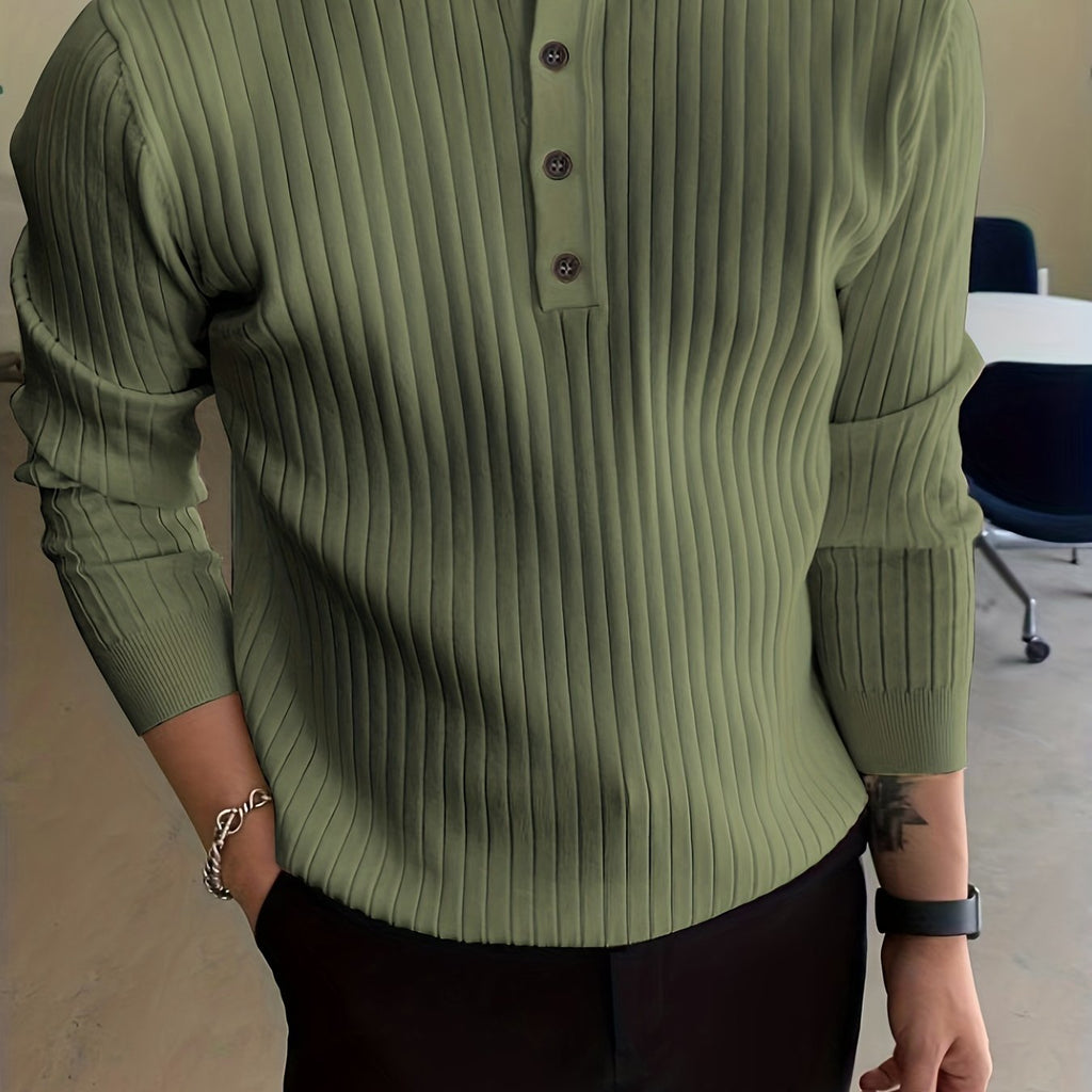 Luvik | Miesten jersey-takki, jossa on suuri elastisuus ja nappisuljenta