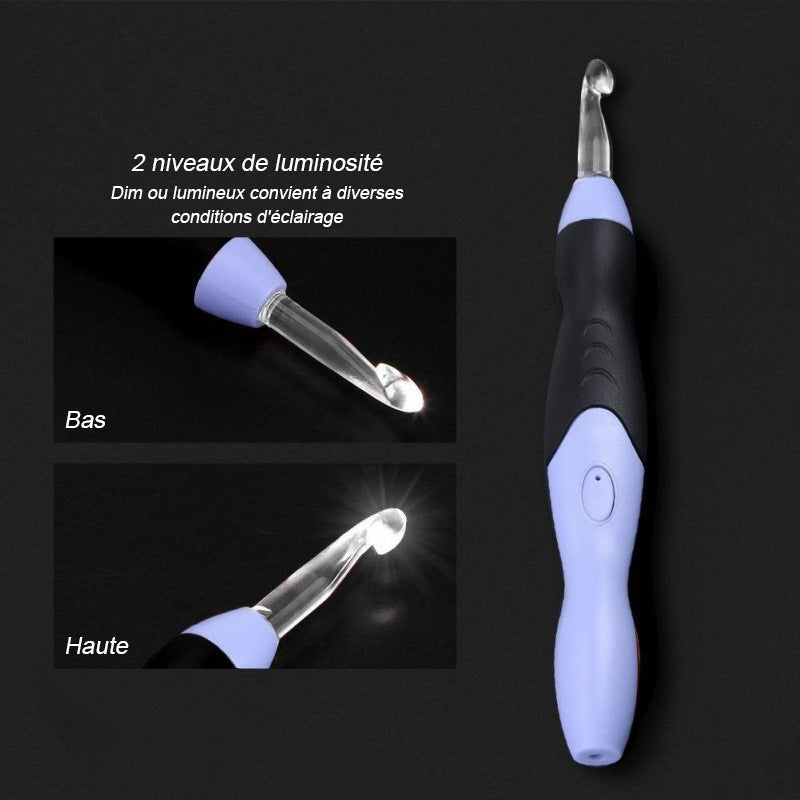 9-i-1 LED opplyst heklesystem | luvikno