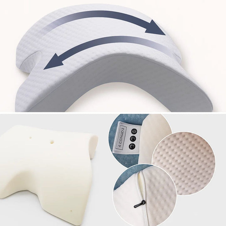 Spine Relief & Posture Alignment – Contour Memory Foam – Pain-Free Deep Sleep Support Luvikno