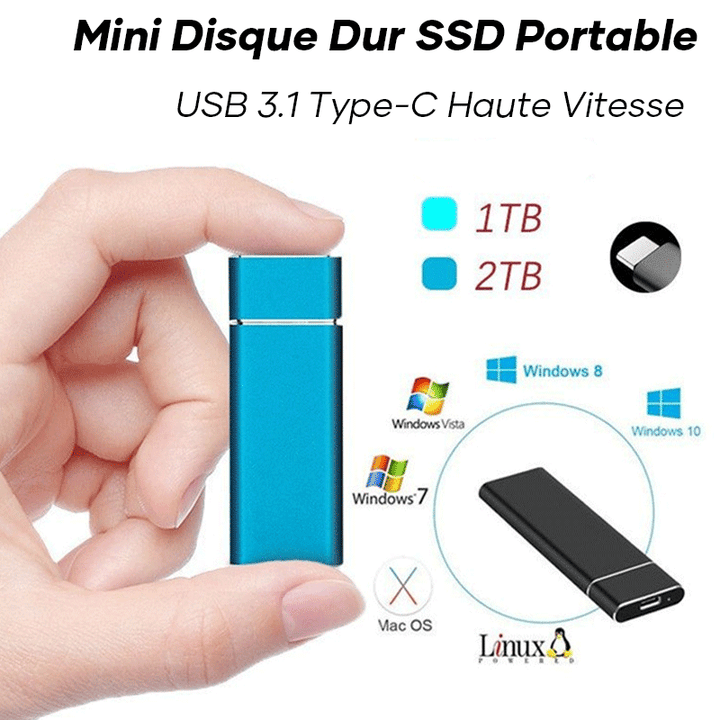Eksternt Ultra Rask SSD Harddisk | luvikno