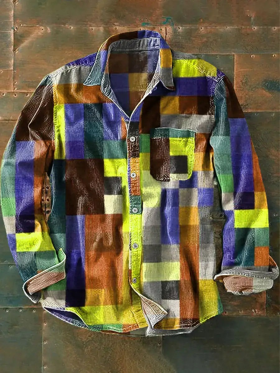 Luvik | Stilig Fargerik Patchwork Napapaita