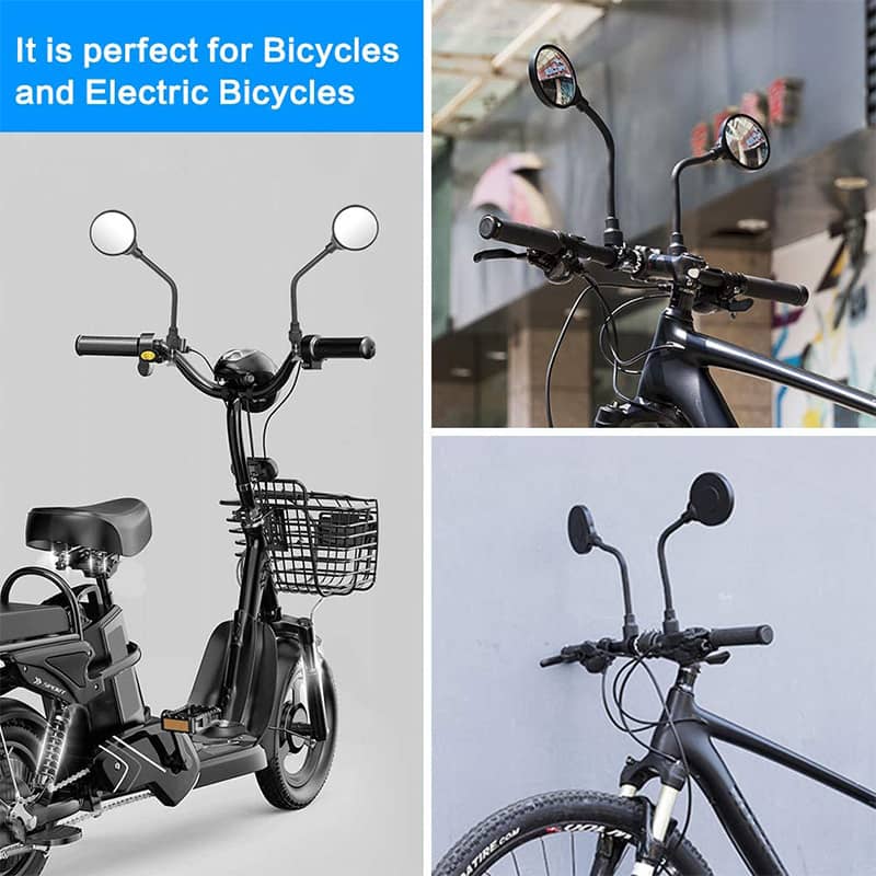 FlexiView sykkel speil med lang brakett | Luvikno