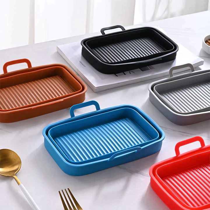Foldbar Air Fryer Silikon Bakepanne | Luvikno
