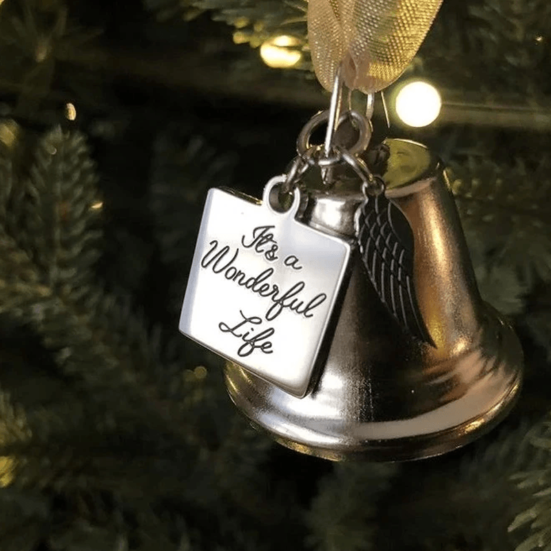Juletrær Minne Ornamenter Engel Vinger Klokke Pendel Henge Dekorasjon | Luvikno