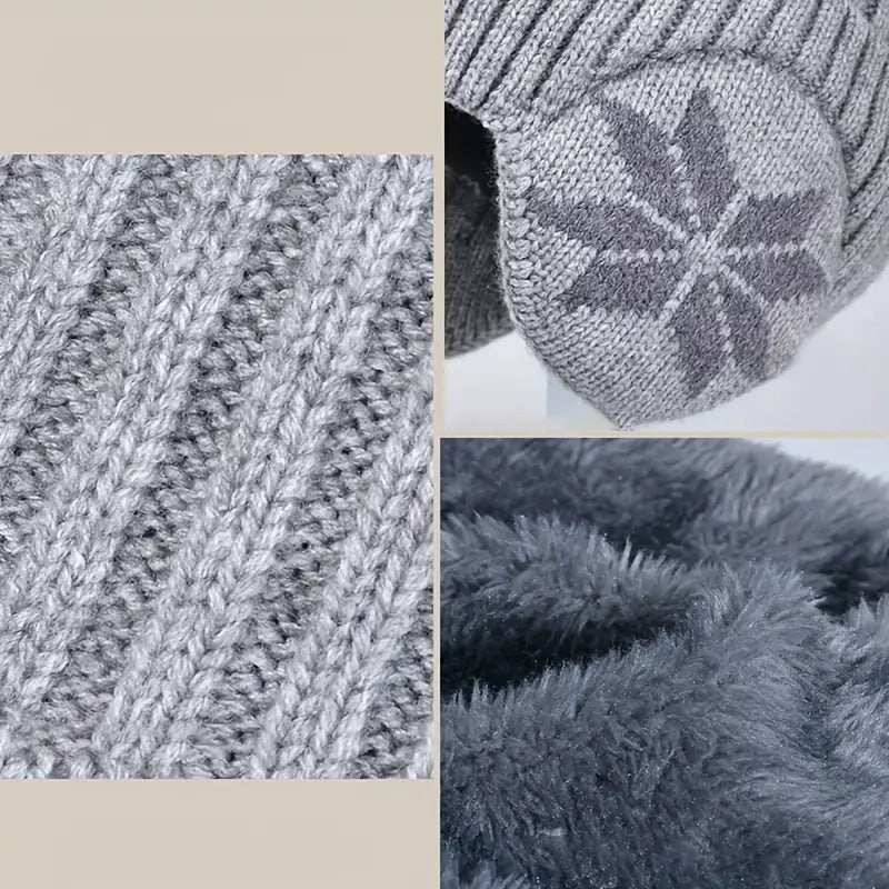 Luvikno | Barne Vinter Fleece Skjerf Dress Strikket Lue