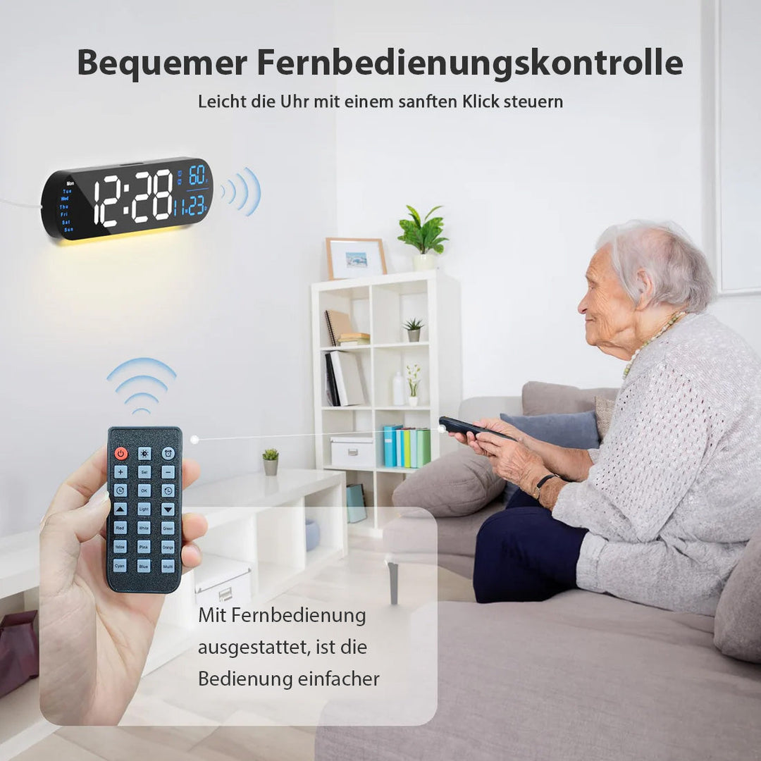Saker multifunksjonell klokke med LED-skjerm | Luvikno