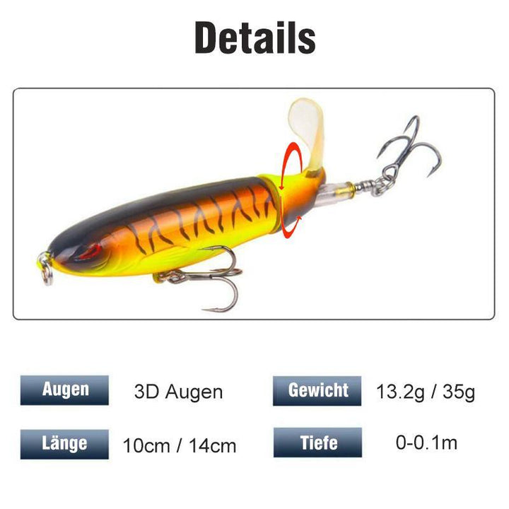 Luvikno | Fiskestang agn med propelltraktor