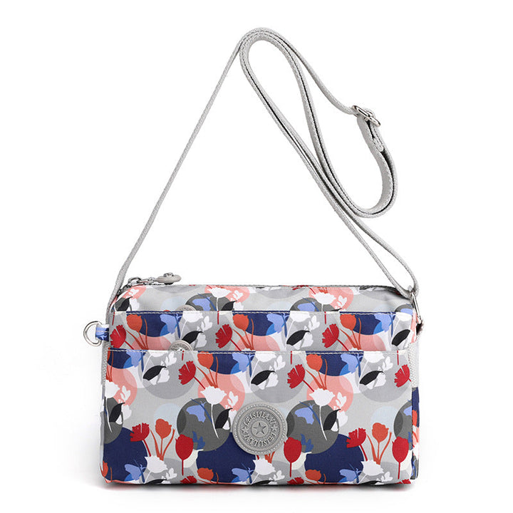 Kvinnenes Casual Multi-lags Fashionable Enkel Skulderveske Laget av Nylon | Luvikno