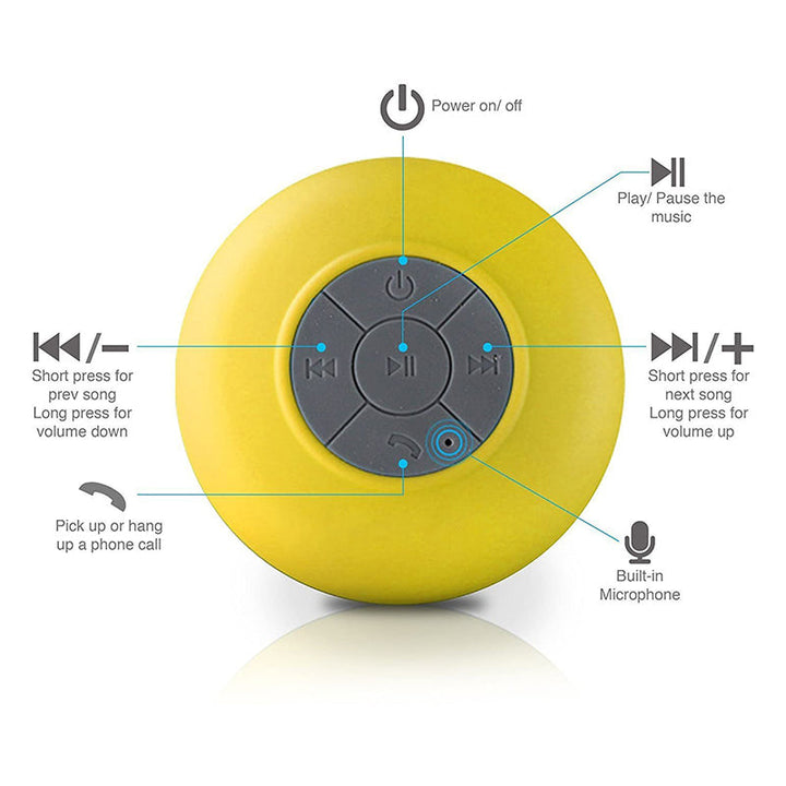 Vanntett Mini Bluetooth Høyttaler | Luvikno