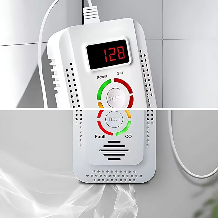 Digital Display – 85dB Høyt Alarm – Hjemmesikkerhetsenhet – Tidlig Varsel Beskyttelse for Familie Luvikno