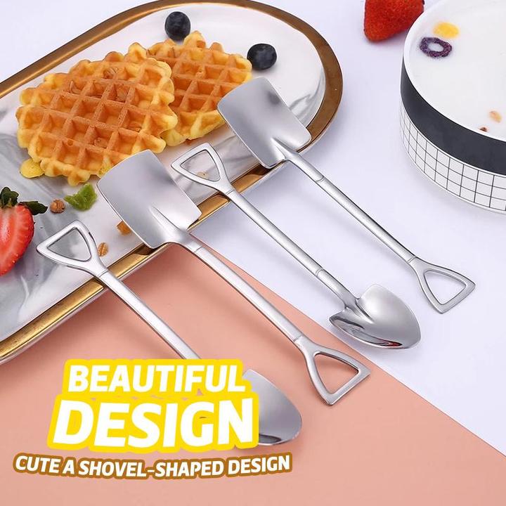 Kreativ Dessert Iskrem 304 Rustfritt Stål Spade Skje | Luvikno
