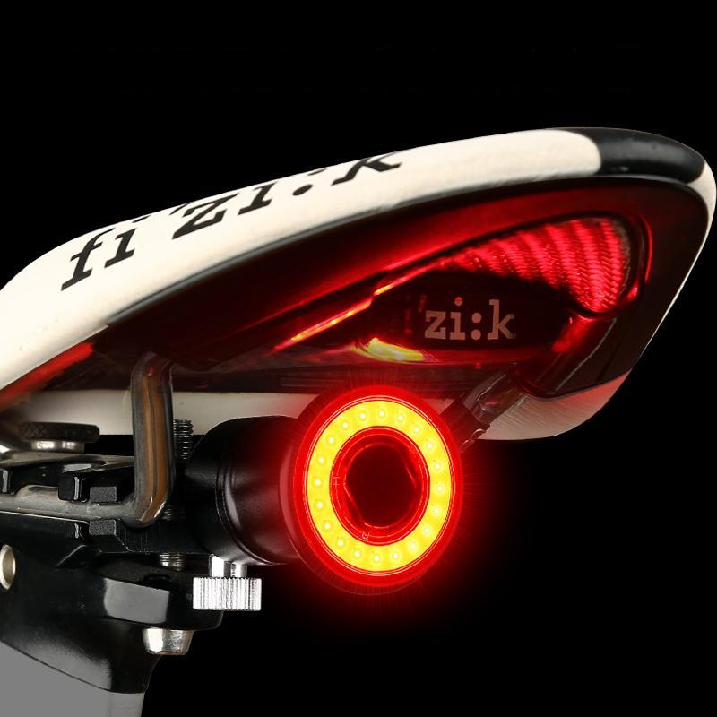 VeloSafe Slim – USB-oppladbart intelligent sykkel baklys med bremsesensor | Luvikno