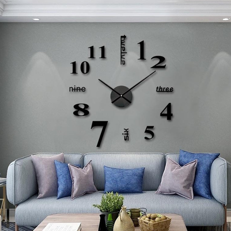 DIY Moderne stansfri veggklokke | Luvikno