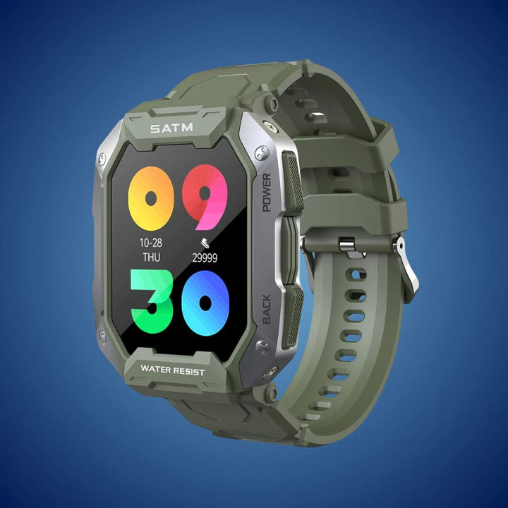 TactiX ARMY Series Smartwatch med militærdesign | Holdbar GPS - Fitness Tracker - for utendørs eventyr - militært personell og taktisk bruk Luvikno