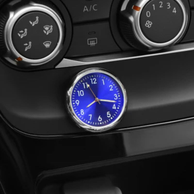 AutoTime Mini Analog Klokke – Selvklebende og Stilleggende Design for Bilinteriør Luvikno