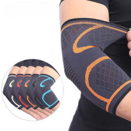 Justerbar elastisk albue støtte sleeve for sport og fitness Luvikno