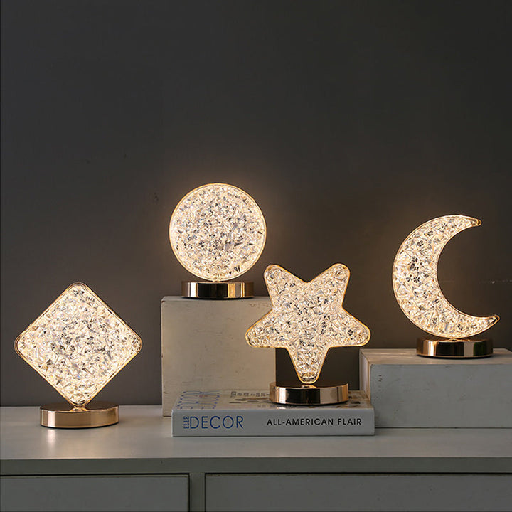 Star Moon Metal Table Lamp | Luvikno
