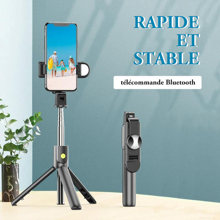 Tripod for selfie stick with Bluetooth remote control | Luvikno