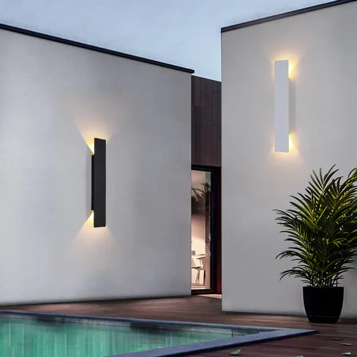 Luvikno | StormGlow LED Utendørs Vegglampe – Værbestandig Moderne Hage- og Terrasselys