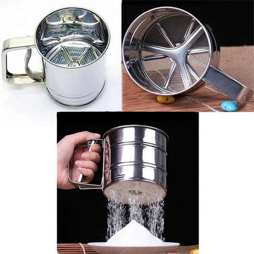 Mel Filter Rustfritt Stål - Med Håndtak & Smooth Filterbolle