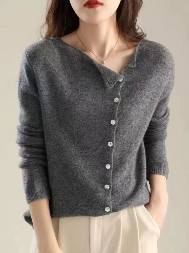 Luvik | Douce cardigan med knapplukking og rund hals