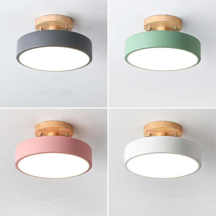 LED Taklampe Tre Flush Montering Fixture Luvikno