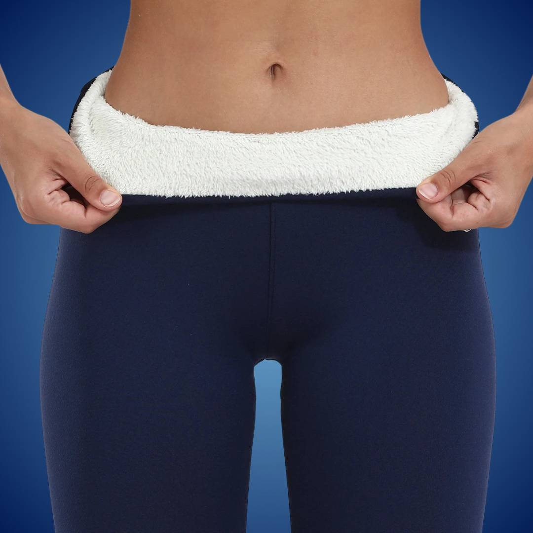 WarmFlex Høyde Waist Varme Fleece Leggings | Vinter Legging for Kaldt Vær - Varme Legging - for Utendørs Aktiviteter Luvikno
