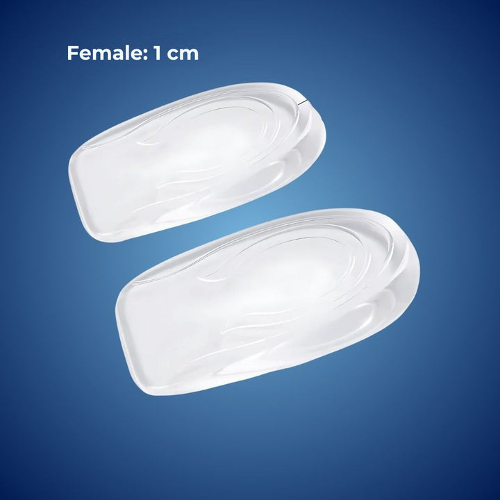 LiftComfort Silikon Gel Hæløkningsinnlegg | Høydeøkning - Smertelindring for Plantar Fasciitis - Støtdemping - Bedre Holdning Luvikno