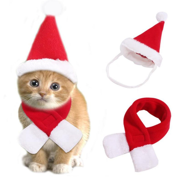 Juledekorasjon Santa-hat med skjerf | Luvikno