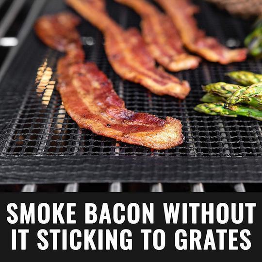 Teflon Non-stick BBQ Grill Mesh Mat for Reusable Cleaning | Luvikno