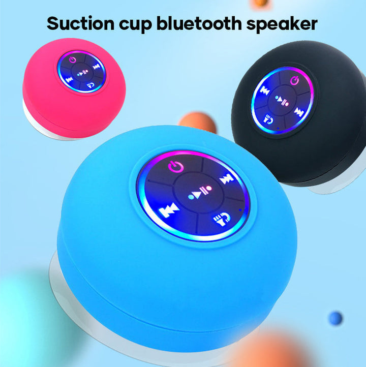 Mini Bluetooth dusj høyttaler med LED lys | Luvikno