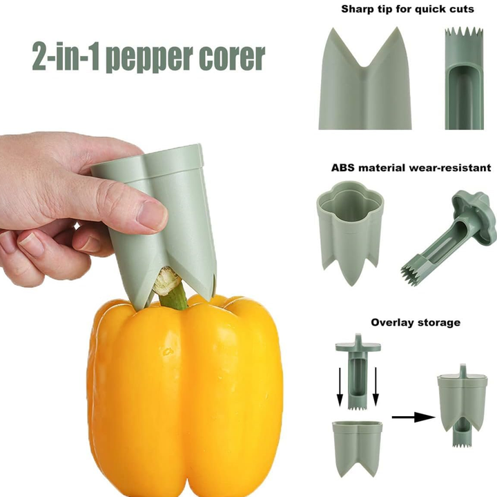 2-i-1 Frukt Paprika Kjerner | Luvikno