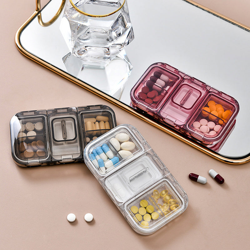 Rektangulær Pill Case Organizer Beholder | Luvikno