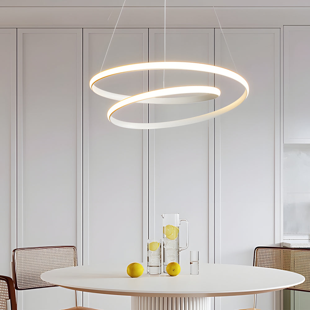Moderne LED-lampe med dimmefunksjon – pendellampe for spisestue og stue | Luvikno