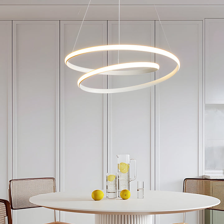 Moderne LED-lampe med dimmefunksjon – pendellampe for spisestue og stue | Luvikno