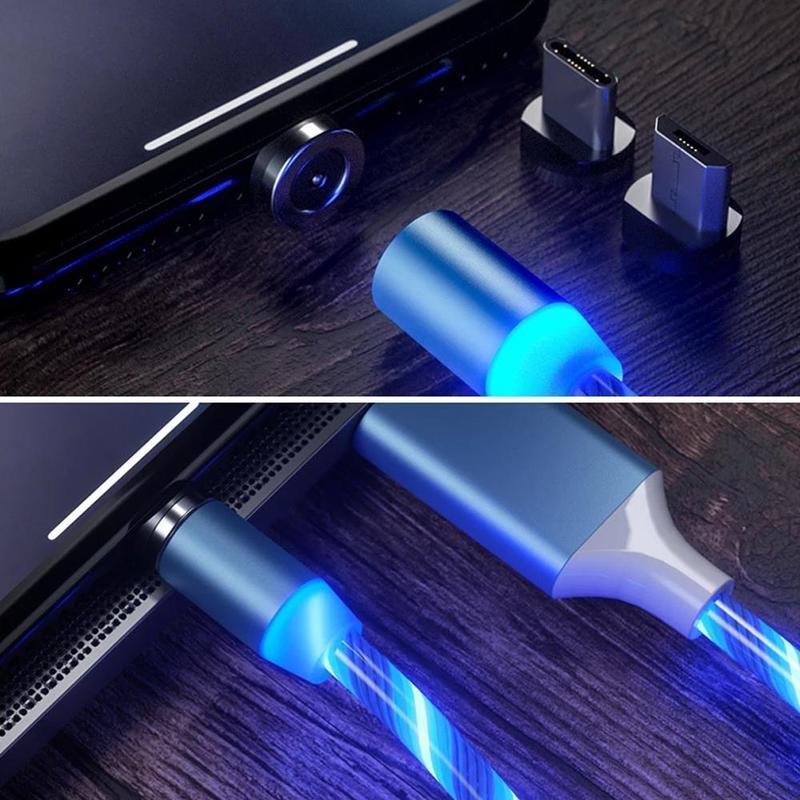Magnetisk USB-ladekabel med LED | luvikno