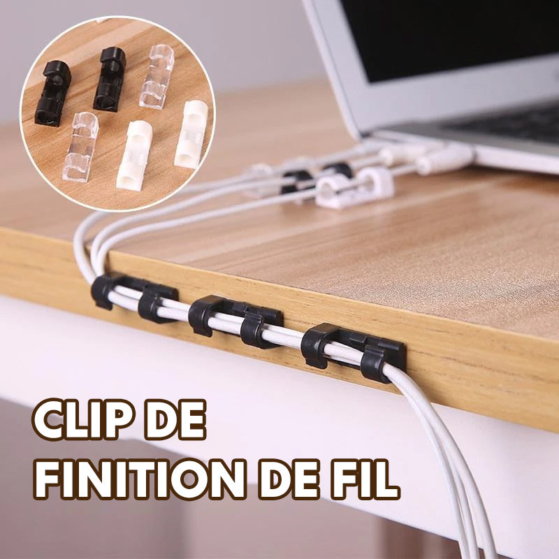 Selvheftende Wire/Kabel Klips i Plast | Luvikno