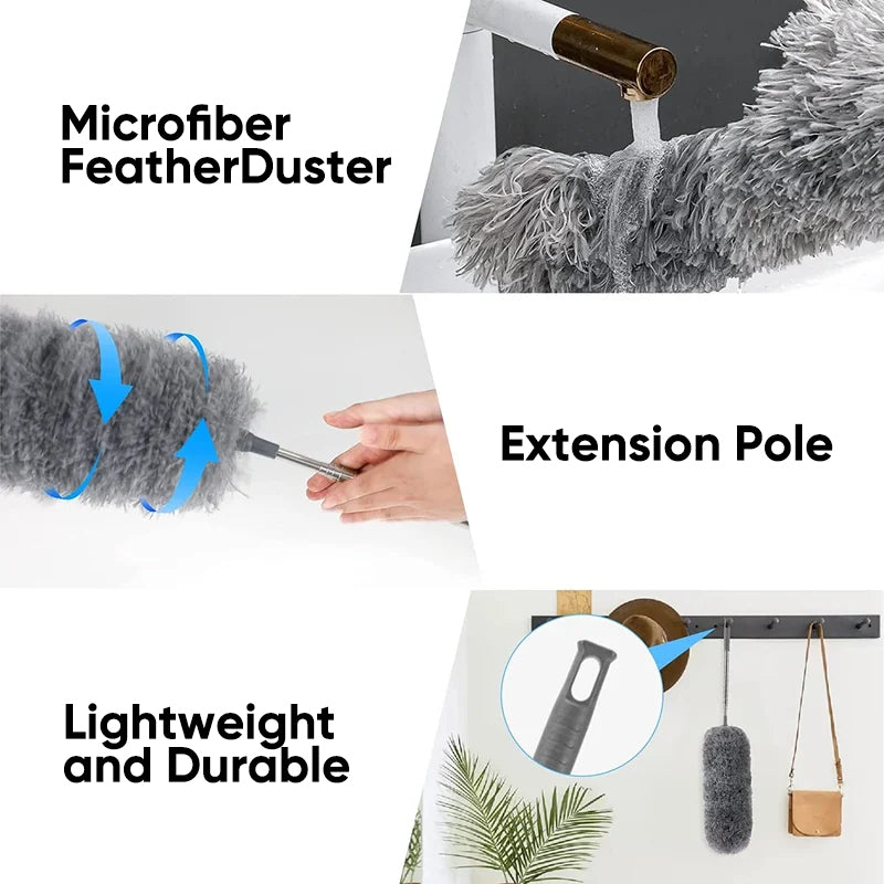 Utvidbar Vaskbar Bøyd Mikrofiber Duster | Luvikno