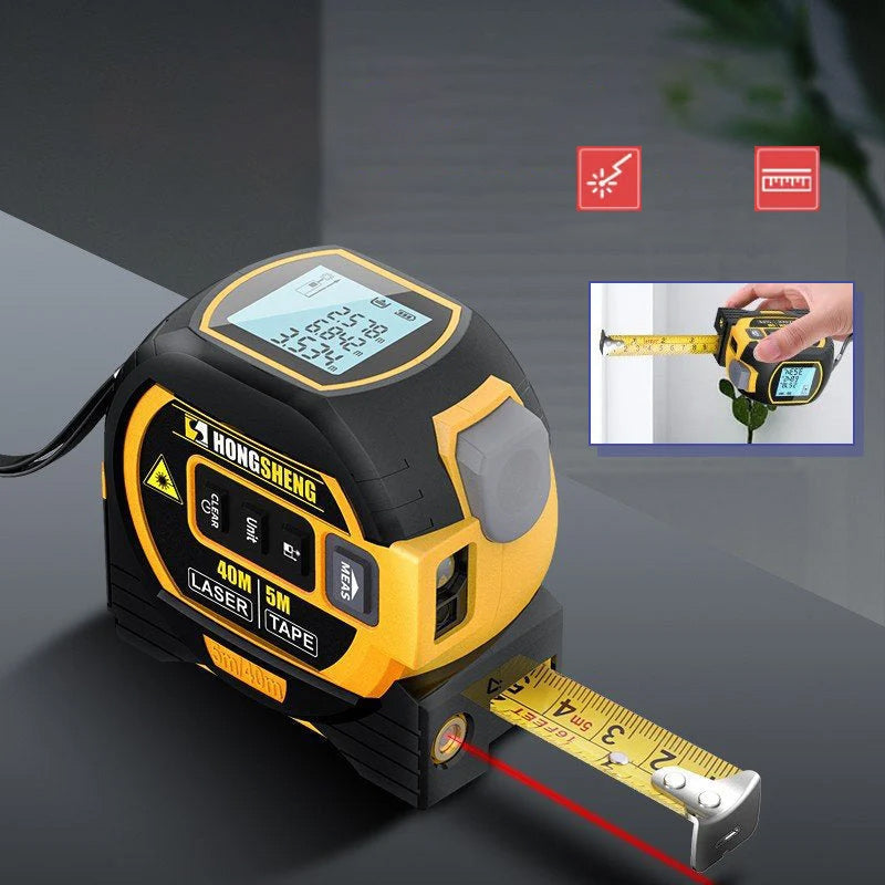 3-i-1 infrarød laser tape måling | Luvikno
