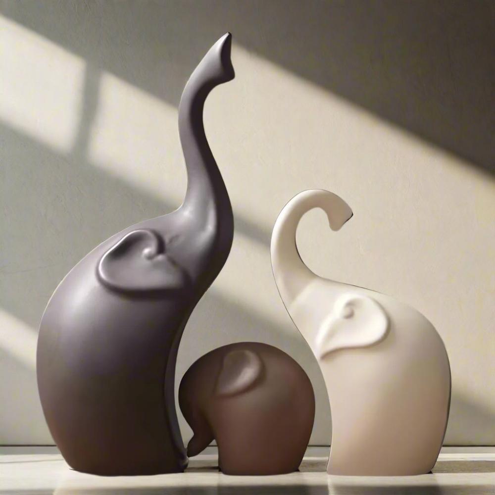 Abstrakt Hult Elefant Skulptur | Luvikno