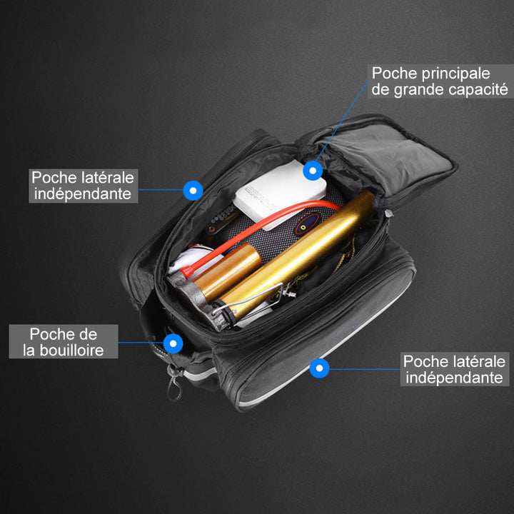 Foldbar oppbevaringspose for sykkel baksete | Luvikno