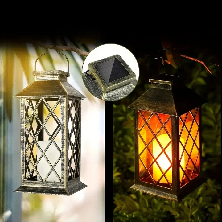Noctis Garden Lantern - Magisk Solenergi Hagebelysning | Luvikno