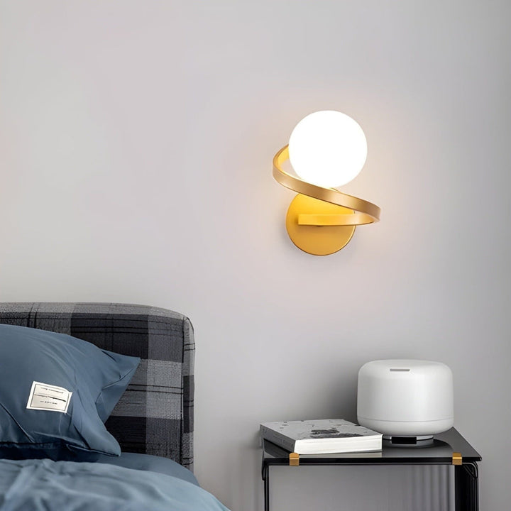 Spiral LED vegglampe med moderne design Luvikno