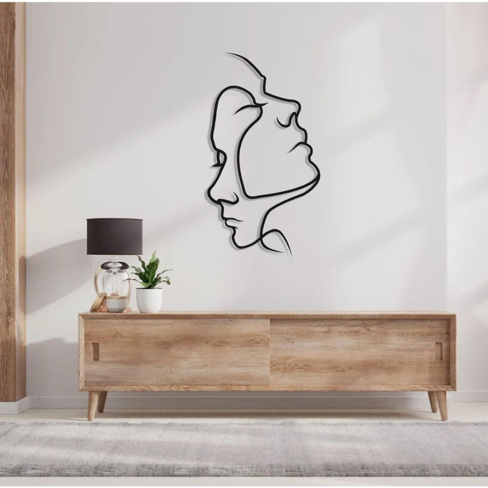 Minimalist Veggdekor med Abstrakt Uttrykk av Kjærlighet Luvikno