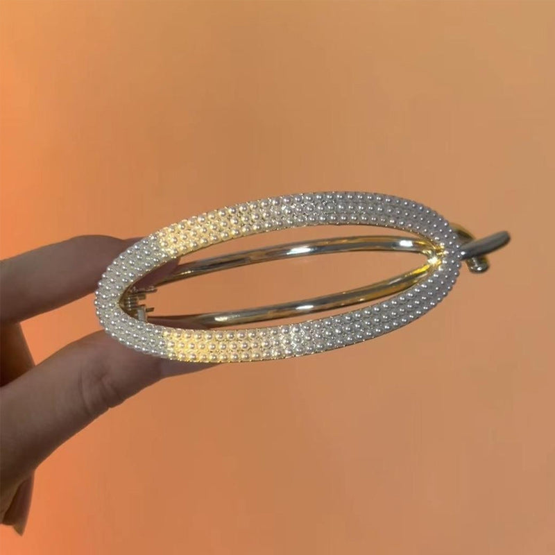Glitrende Buet Minimalistisk Hårspenne | Luvikno