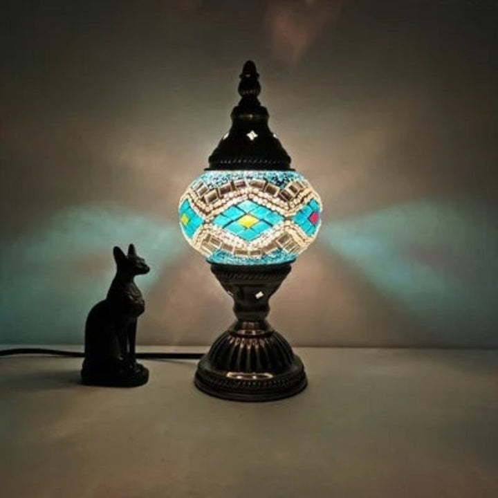 Mosaikk Fargerik Mønster Bordlampe Luvikno