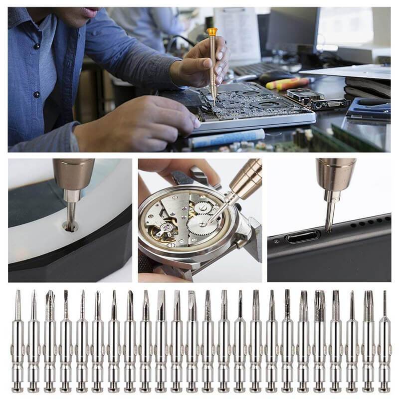 Ciaovie Mini Kit for Precision Screwdriver Repair Tools (25 deler) | luvikno