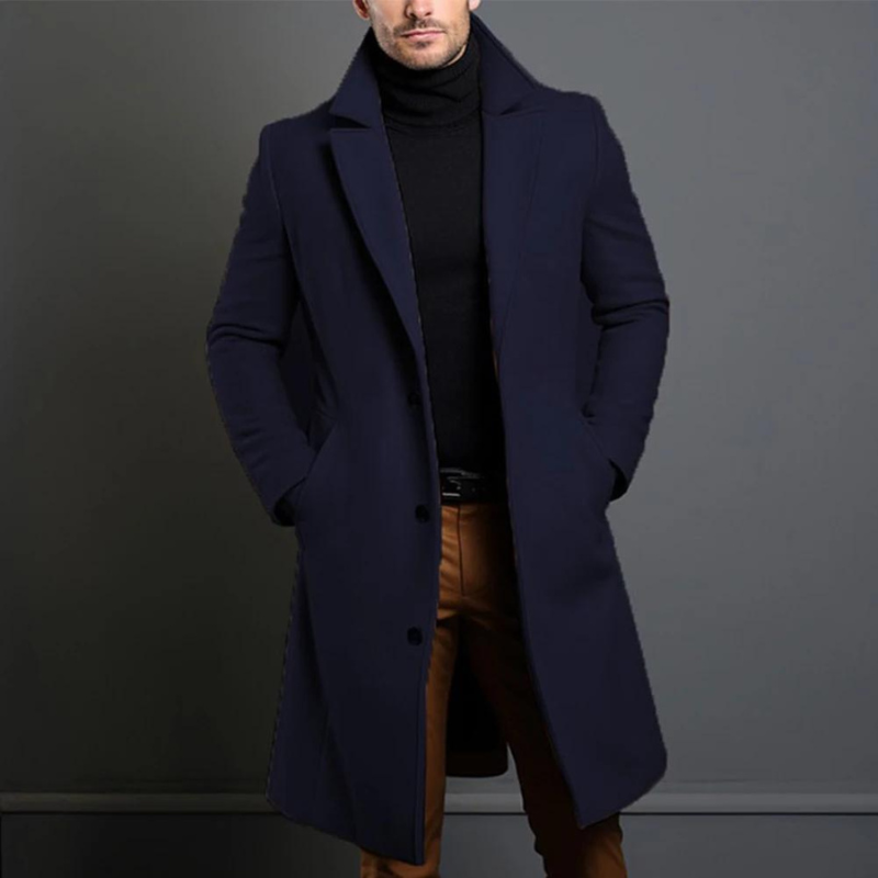 Luvik | Lengre, mer avslappet trenchcoat for menn